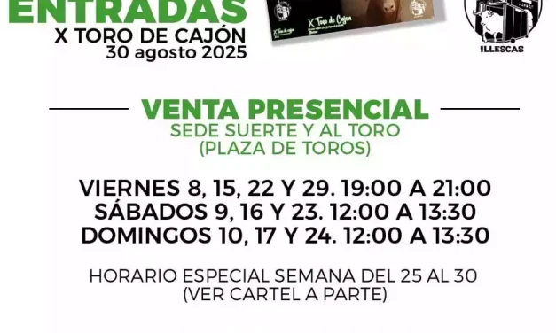 Toro de Cajón Illescas 2.025. Entradas a la venta