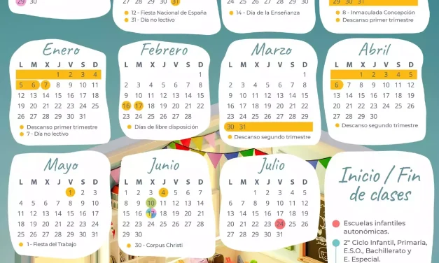 Publicado el Calendario Escolar 2025-2026 de la Comunidad de Castilla la Mancha