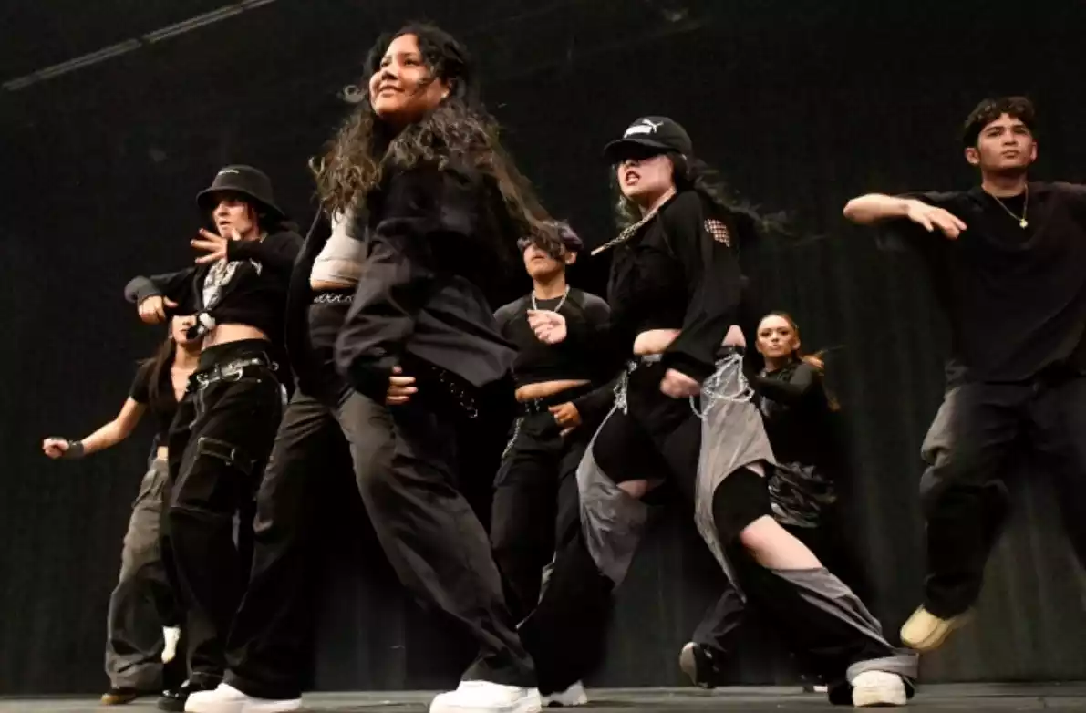 coreografia-k-pop-archivo Imagen de archivo