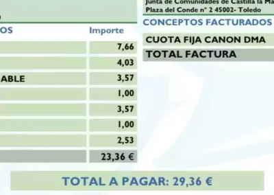 Facturas agua illescas septiembre