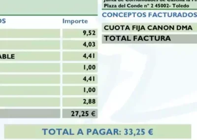 Facturas agua illescas septiembre