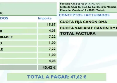 Facturas agua illescas septiembre