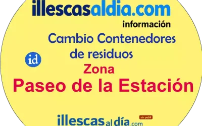 Cambio de sitio de contenedores de residuos en zona Paseo de la Estación