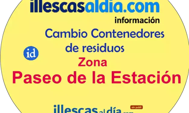 Cambio de sitio de contenedores de residuos en zona Paseo de la Estación