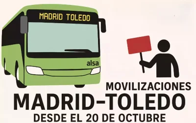Los trabajadores de Alsa anuncian paros en la línea de bus Madrid-Toledo