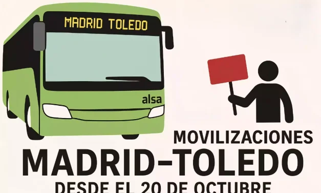 Los trabajadores de Alsa anuncian paros en la línea de bus Madrid-Toledo