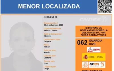 Localizada la menor desaparecida en Illescas