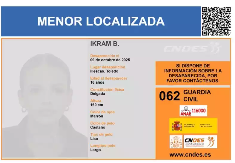 Menor localizada
