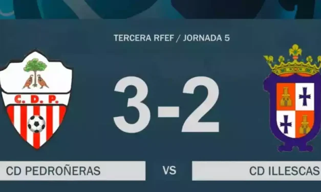 Video resumen Pedroñeras-Illescas. Resultados clasificación y próxima jornada 6 en 3ª División Grupo XVIII