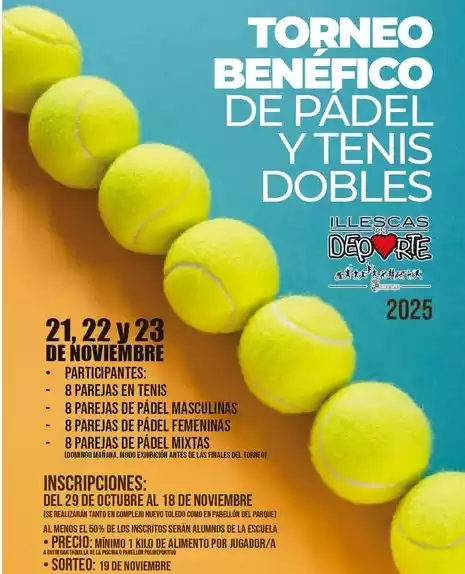 Torneo benéfico pádel y tenis de Illescas