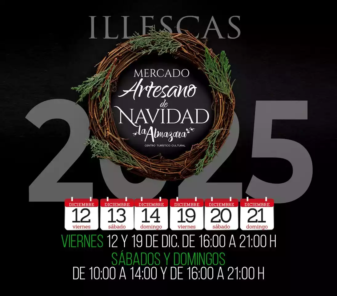 mercado-artesano-navidad-illescas Mercado artesano de Navidad La Almazara 2025