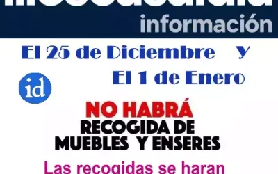 Recogida de enseres Festivos Navidades Illescas