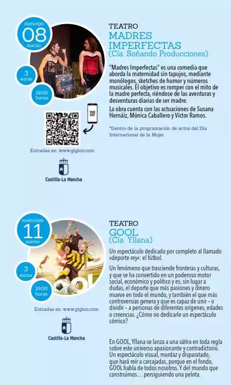 teatro-3 Programa cultural Illescas 2026 teatro