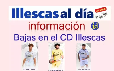 Dos jugadores de campo y un portero causan baja en el CD Illescas