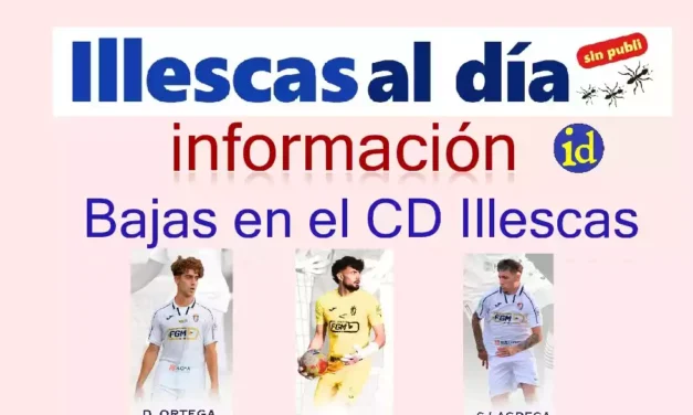 Dos jugadores de campo y un portero causan baja en el CD Illescas