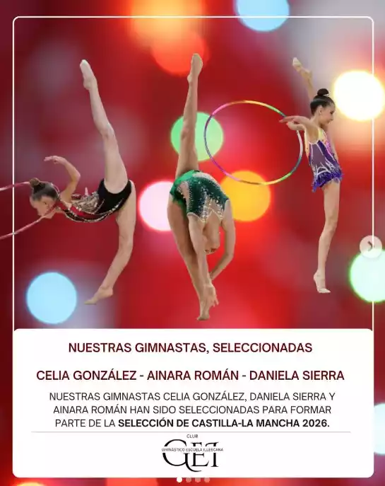 Gimnastas del GEI seleccionada por CLM