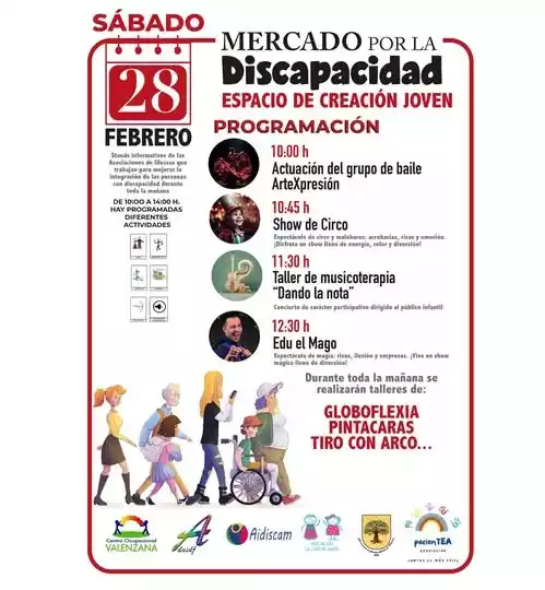 Mercado por la discapacidad en Illescas