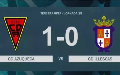 Mal partido del CD Illescas que cae derrotado por el Azuqueca. Crónica y video