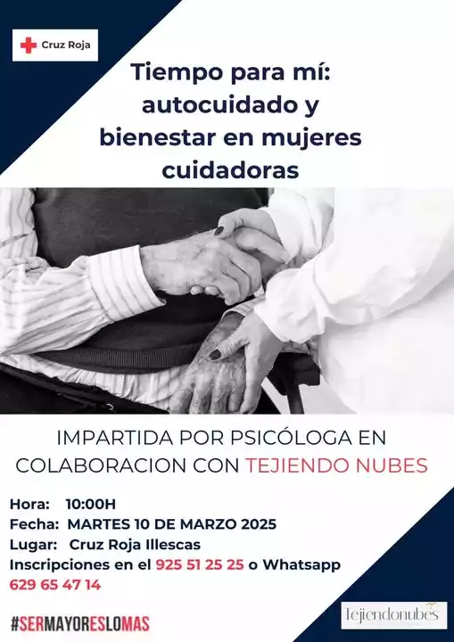Taller de cruz roja en Illescas: 𝐚𝐮𝐭𝐨𝐜𝐮𝐢𝐝𝐚𝐝𝐨 𝐲 𝐛𝐢𝐞𝐧𝐞𝐬𝐭𝐚𝐫 𝐩𝐚𝐫𝐚 𝐦𝐮𝐣𝐞𝐫𝐞𝐬 𝐜𝐮𝐢𝐝𝐚𝐝𝐨𝐫𝐚𝐬.