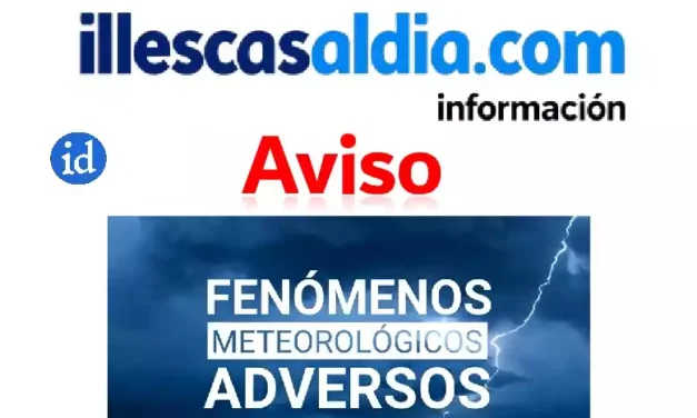 Aviso amarillo por tormentas y chubascos en la zona del Valle del Tajo