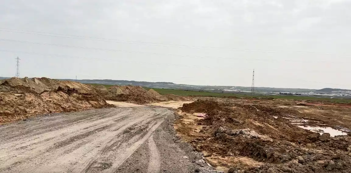 Obras en construcción de la plataforma logística