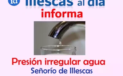 Variaciones de presión de agua en zonas del Señorío de Illescas