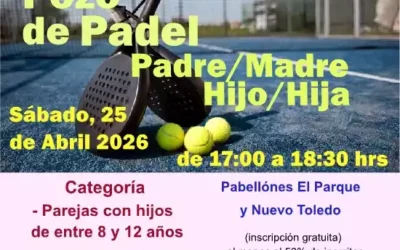 Pozo de Pádel familiar el próximo Sábado 25 de Abril