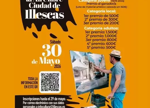 Convocada la VII edición del certamen de pintura al aire libre «Ciudad de Illescas»