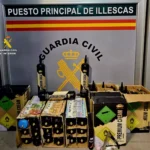 La Guardia Civil incauta en Yuncos 48 botellas de «gas de la risa»