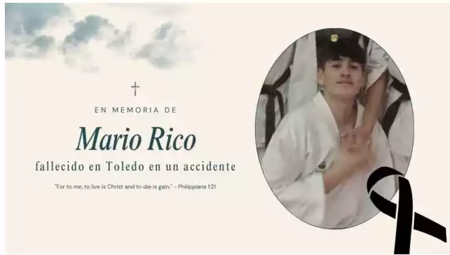esquela-mario-rico Mario Rico karateca del club illescano Nisseishi