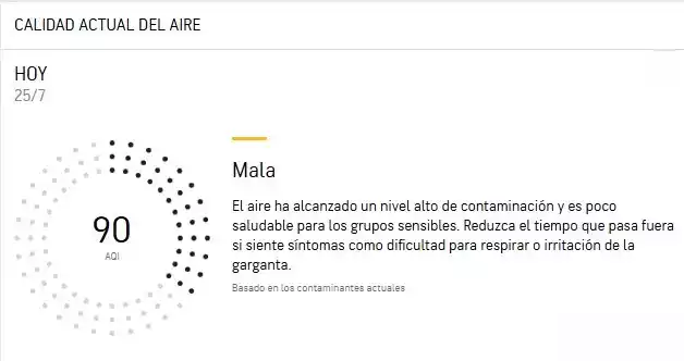 Hoy sábado muy mala calidad del aire en Illescas. Datos y previsiones horarias