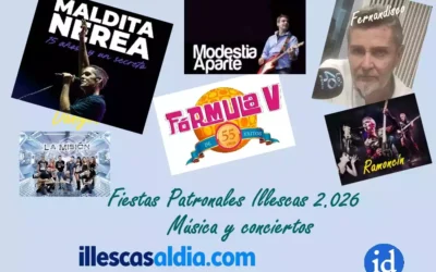 Conciertos en las Fiestas Patronales de Illescas 2.026