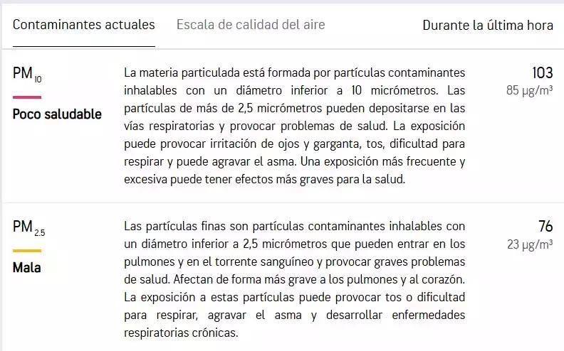 contaminantes domingo-9 Contaminatesdel aire Domingo dia 9, tarde