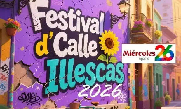 Programación para hoy miércoles 26 en el Festival dCalle Illescas  2026.