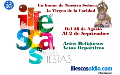 Fiestas Patronales Illescas 2026. Programa por fechas actos religiosos y eventos deportivos