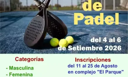 Torneo de Pádel Memorial Rubén Martínez Rubio 2.026