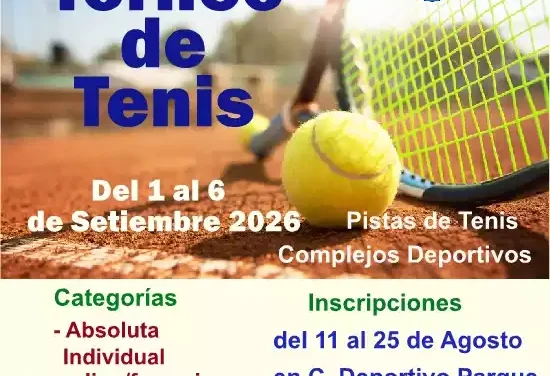 Torneo de Tenis Memorial Rubén Martínez Rubio Illescas 2026