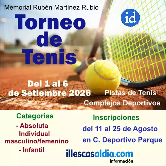 Torneo de tenis 2026. Memorial Rubén Martínez Rubio