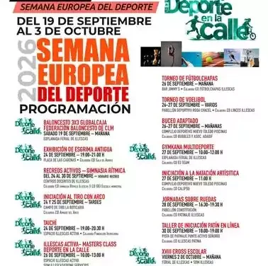 Semana Europea del Deporte en Illescas. Programación