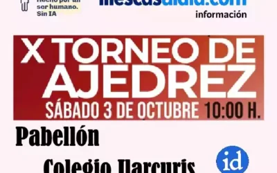 X Torneo de Ajedrez 2026 el día 3 de Octubre en Illescas