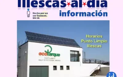 Punto Limpio Illescas. Este es el horario para los días 16 – 17 y 18 de Octubre